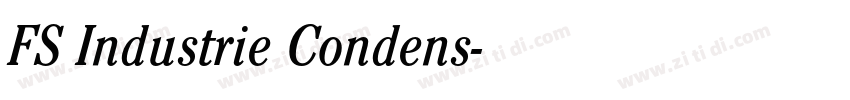 FS Industrie Condens字体转换